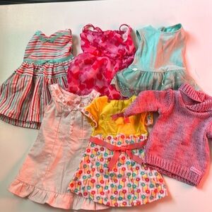 American Girl: Lot of Dresses and Sweaters